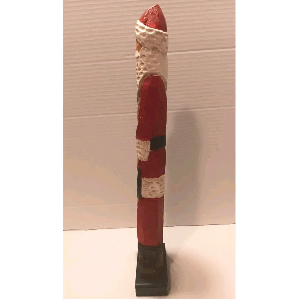 Vtg 1994 Mercuries Old World Santa Figurine 1848 Switzerland Wood Carved